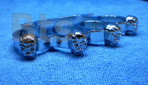 สนับมือชุบมัลายหัวกะโหลก ขนาด 2.75x4.5 นิ้ว