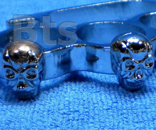 สนับมือชุบมัลายหัวกะโหลก ขนาด 2.75x4.5 นิ้ว