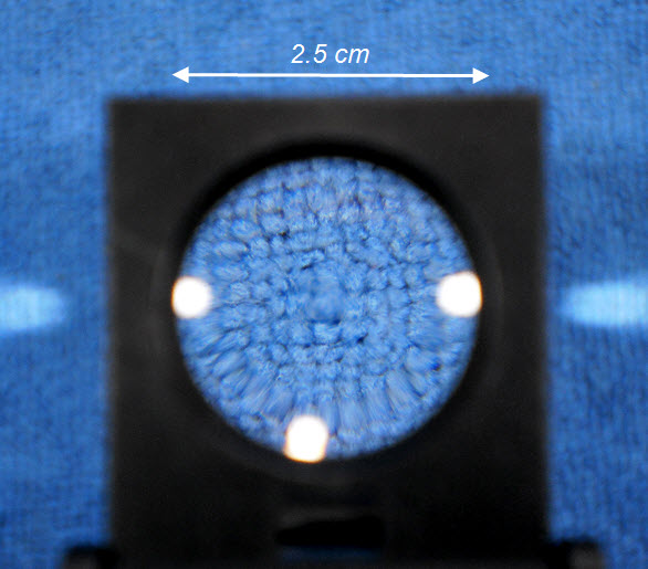 แว่นขยาย 5x ทรงเหลี่ยม ฐานตั้ง+ไฟ