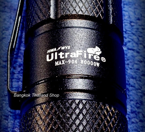 *ไฟฉายแรงสูง UltraFire JY-8892 MAX-904 80,000W 5,400,000Lumens ราคา 450 บาท