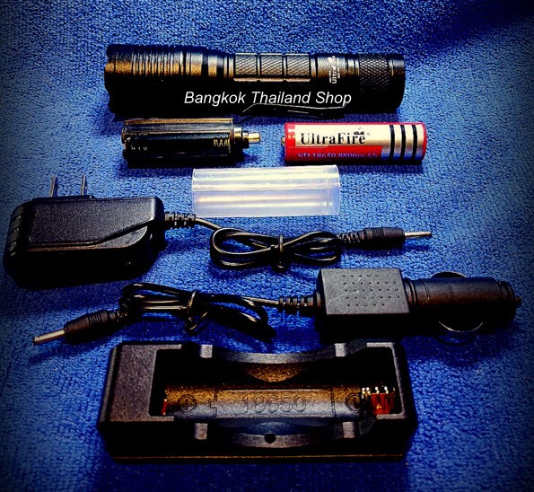 *ไฟฉายแรงสูง UltraFire JY-8892 MAX-904 80,000W 5,400,000Lumens ราคา 450 บาท