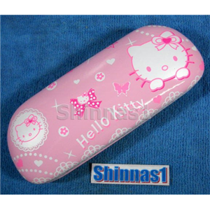 กล่องใส่แว่นตา Hello Kitty สีชมภู