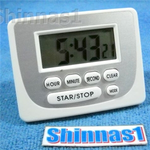 Timer Cooking บอกเวลา นับเวลาเดินหน้า และถอยหลัง สีขาว
