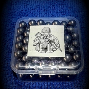 *ลูกเหล็กใหม่ขัดมันขนาด 6 มิล ใช้กับปืน BB Gun บรรจุ 140 นัด ราคา 75 บาท