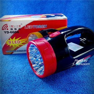 ไฟฉายหูหิ้ว 9LED ชาร์จไฟบ้าน YASIDA YD-6604