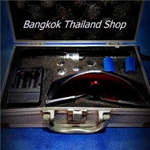 ค้างสต็อค ปากกาเลเซอร์ฟ้า 1000 mW หัวหมุนเล่นลายได้ 5 หัว กล่องมีเนียม 800 บาท