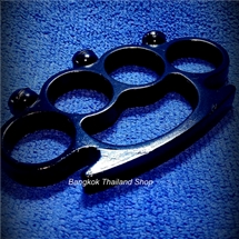 สนับมือสีดำ ลายหัวกะโหลก ขนาด 2.5x4.0 นิ้ว ส่งฟรี