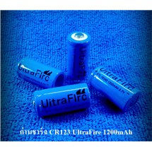 ถ่านชาร์จ CR123A (16340) UltraFire 1200mAh 3.7V