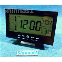 นาฬิกาปลุกดิจิตอล เปิดไฟด้วยระบบเสียงและสัมผัส 
