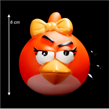 ตุ๊กตาติดกระจกแปลงเป็นเสียบเสาอากาศได้ รูป แองกี้เบิร์ดแดง