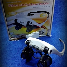 แว่นติดเลนส์ 2 ตาเพื่อช่างซ่อมนาฬิกา และอิเลคทรอนิคส์