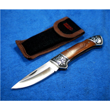 มีดพับ BODA ขนาด 7.5 นิ้ว ด้ามไม้แท้