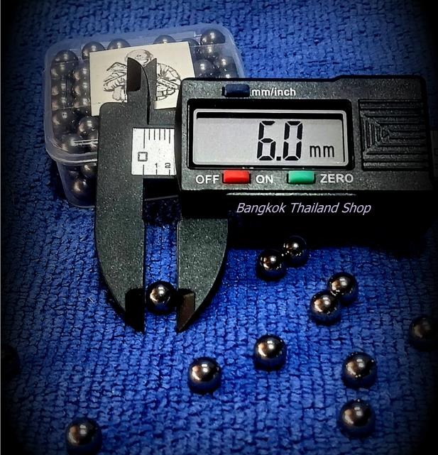 *ลูกเหล็กใหม่ขัดมันขนาด 6 มิล ใช้กับปืน BB Gun บรรจุ 140 นัด ราคา 75 บาท