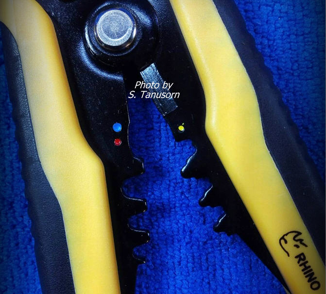 คีมปอกสายไฟ, ย้ำสาย, ตัดสายไฟ RHINO 747